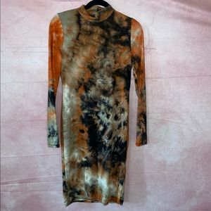 Maxi tie-dye dress